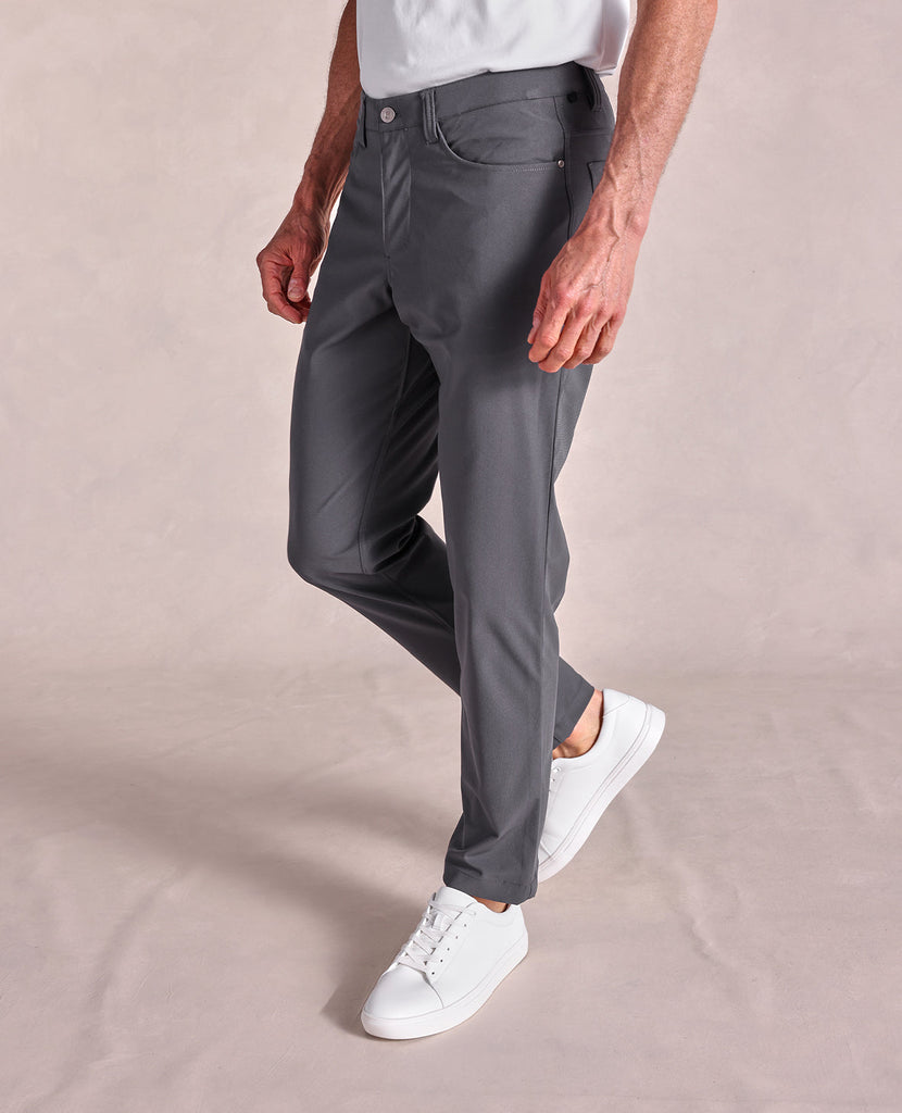 The Voyager - Performance Knit 5-Pocket Pant - Charcoal – Rye 51