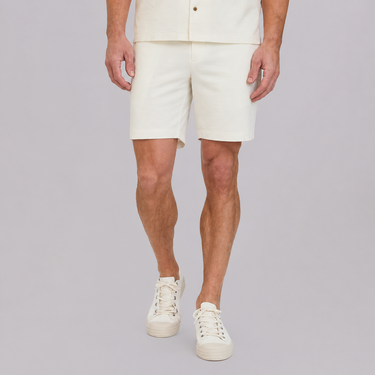 R51 Short - Flex Seersucker Drawstring - White