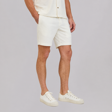 R51 Short - Flex Seersucker Drawstring - White