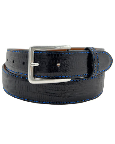 Rye 51 Custom Belt - Lizard - Black