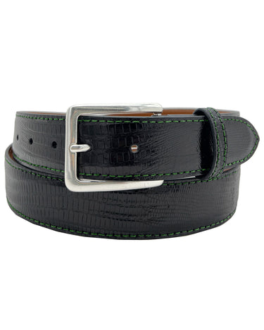 Rye 51 Custom Belt - Lizard - Black