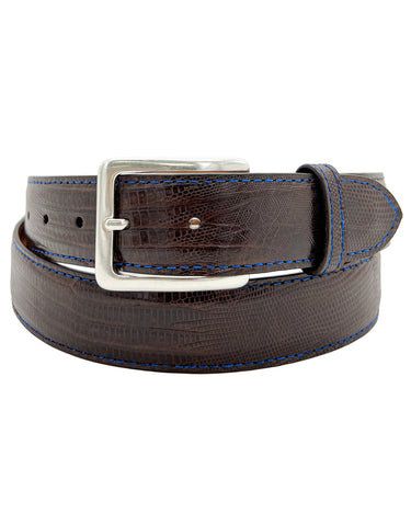 Rye 51 Custom Belt - Lizard - Brown