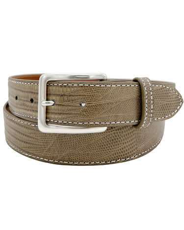 Rye 51 Custom Belt - Lizard - Taupe