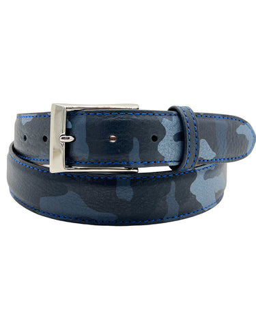 Rye 51 Custom Belt - Italian Calf - Navy Camo