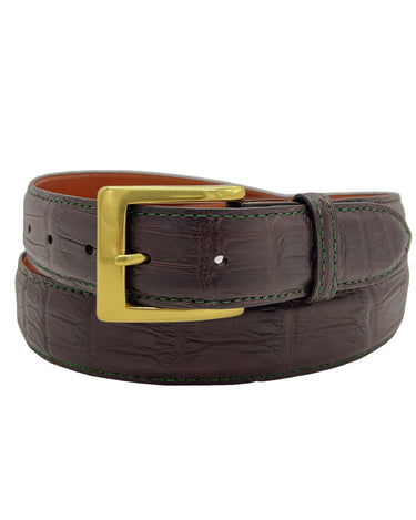 Rye 51 Custom Belt - Matte Alligator - Brown
