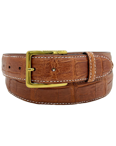 Rye 51 Custom Belt - Matte Alligator - Cognac