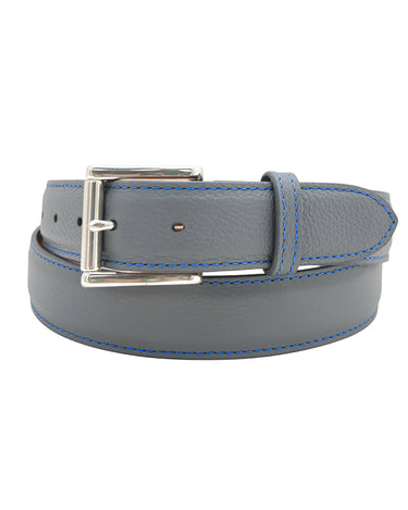 Rye 51 Custom Belt - Pebble Leather - Grey
