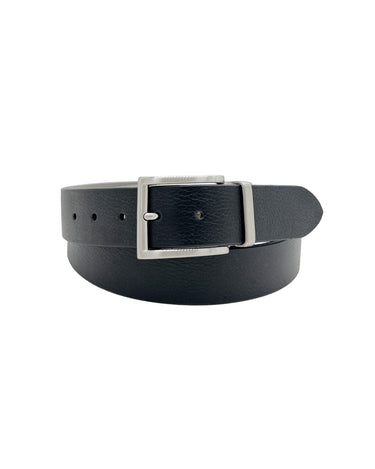 The Rye 51 Belt - Reversible Italian Suede/Pebble Calf - Black/Stone