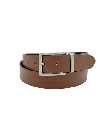 The Rye 51 Belt - Reversible Italian Suede/Pebble Calf - Cocoa/Tan