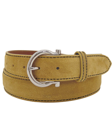 Rye 51 Custom Belt - Italian Suede (Round Buckle) - Butterscotch