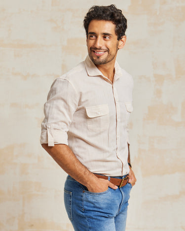 The Ace - Cotton Linen Slub - Tan