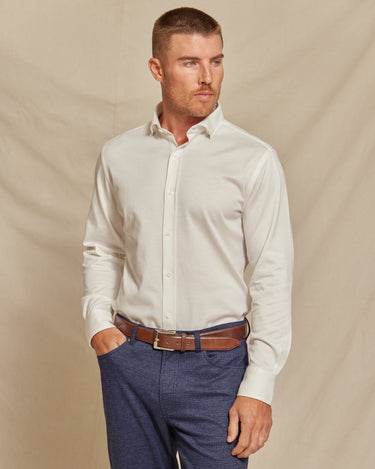 The Atlas - Liquid Cotton Button Down - White