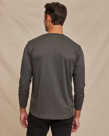 The Voyager - Performance LS Tee - Onyx Heather