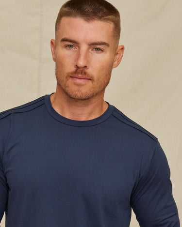 The Voyager - Performance LS Tee - Navy