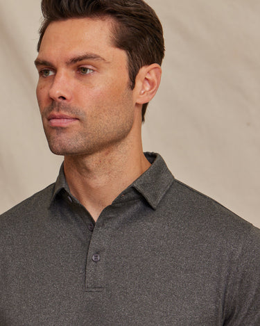 The Voyager - Performance SS Polo - Onyx Heather