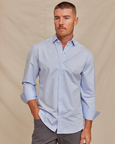 The Voyager - Performante Dress Shirt - Light Blue
