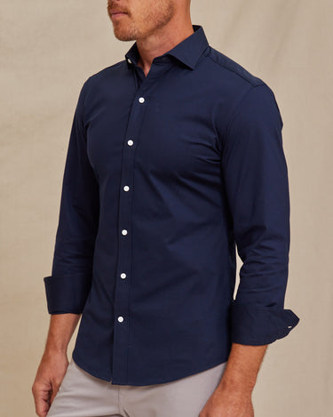 The Voyager - Performante Dress Shirt - Navy