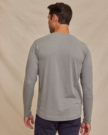 The Voyager - Performance LS Tee - Light Grey Heather