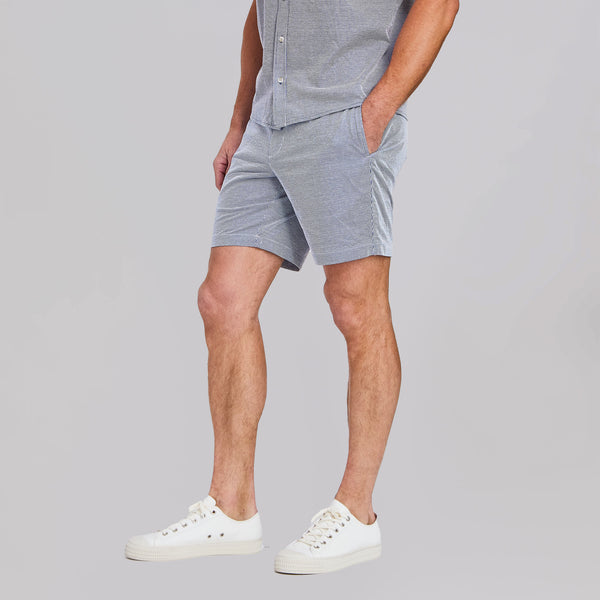 R51 Short - Flex Seersucker Drawstring - Navy/White – Rye 51