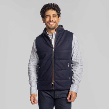 The Rupert - Wool Cashmere Vest - Navy