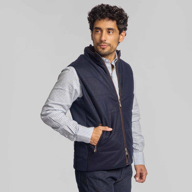 The Rupert - Wool Cashmere Vest - Navy