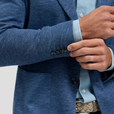 The West - Italian Jersey Knit Soft Jacket - Royal Blue - Rye 51