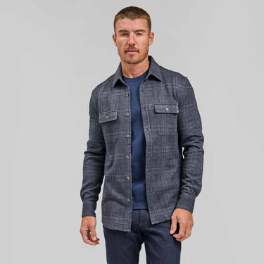 The Peter - Check Shirt Jacket - Navy Plaid