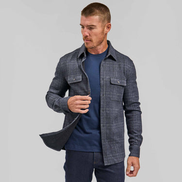 The Peter - Check Shirt Jacket - Navy Plaid