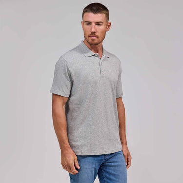 The Cusco - Luxe Supima Polo - Heathered Grey