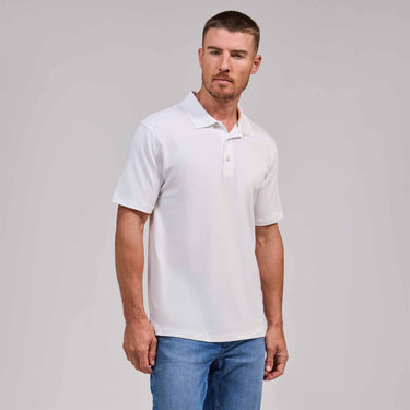 The Cusco - Luxe Supima Polo - White