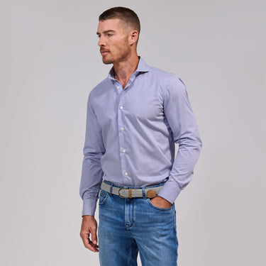 The Christoph - Stripe Dress Shirt - Blue Stripe