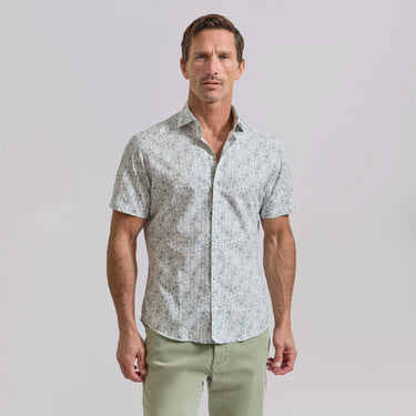 The Azure - Comfort SS Shirt - Sage Floral