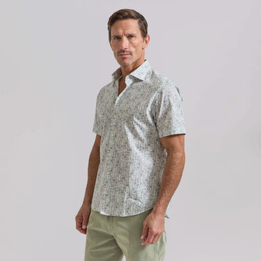 The Azure - Comfort SS Shirt - Sage Floral