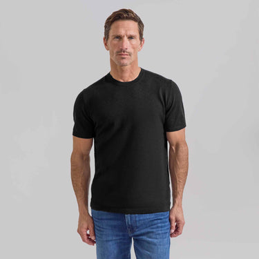 The Marin - Cotton/Cashmere Tee - Black