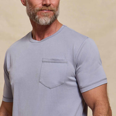 The Rick - Pocket Tee - Dusty Blue