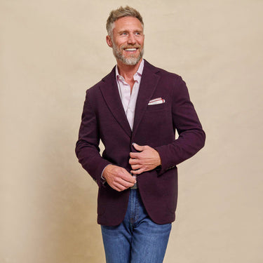The Riccardo - Italian Soft Jacket - Maroon