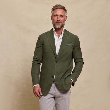 The Lorenzo - Italian Soft Jacket - Olive