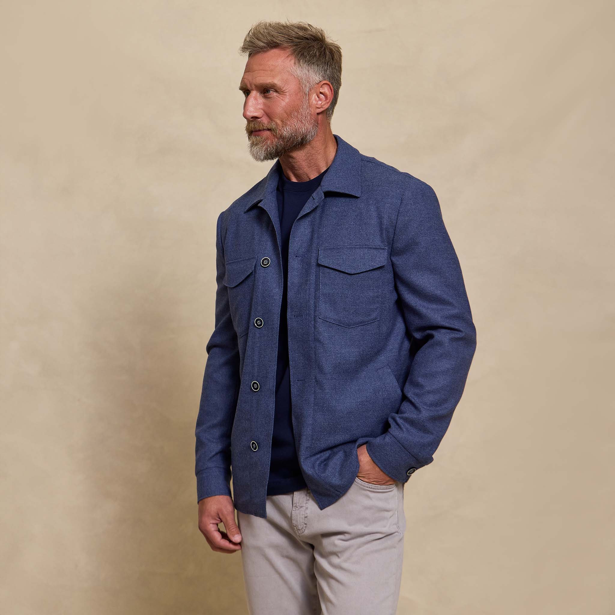 The Cody - Work Jacket - Heather Blue – Rye 51