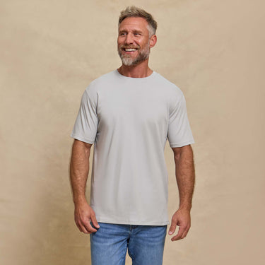 The Luxe Supima - Crew Neck SS Tee - Mist Grey
