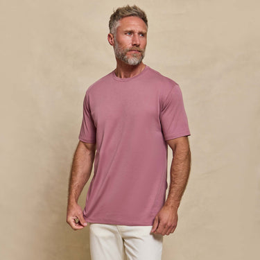 The Luxe Supima - Crew Neck SS Tee  - Berry