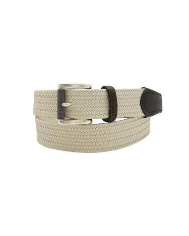 The Rye 51 Belt - Italian Woven Stretch - Bone