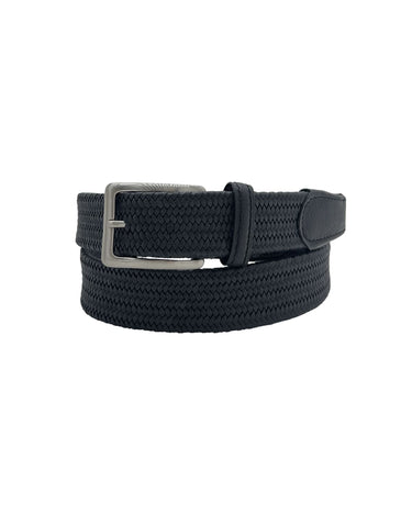 The Rye 51 Belt - Italian Woven Stretch - Black