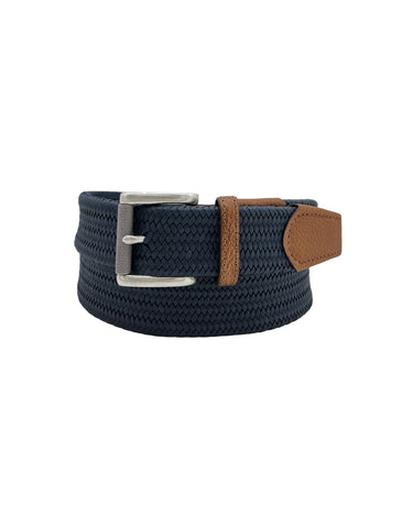The Rye 51 Belt - Italian Woven Stretch - Navy
