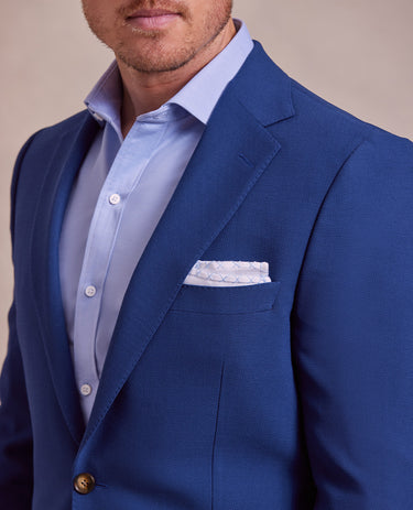 The Cameron - Stretch Semi Plain Jacket - Blue