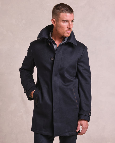 The Lincoln - Italian Car Coat - Navy – Rye 51 The Lincoln - Italian Car Coat - Navy – Rye 51