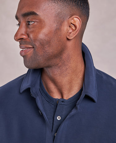 The Noah - Double Knit Chore Coat - Navy