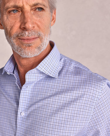 The Brookes - Tatersal Check Dress Shirt - Blue Multi