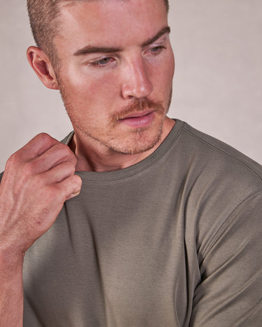 The Luxe Supima - Crew Neck SS Tee - Fig