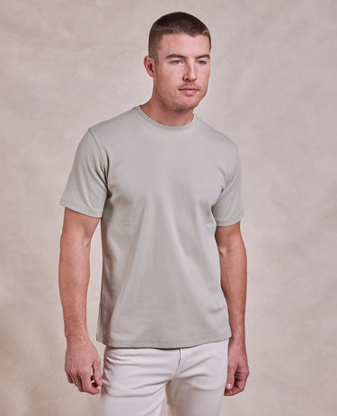 The Luxe Supima - Crew Neck SS Tee - Light Moss