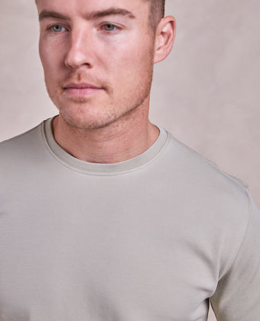The Luxe Supima - Crew Neck SS Tee - Light Moss